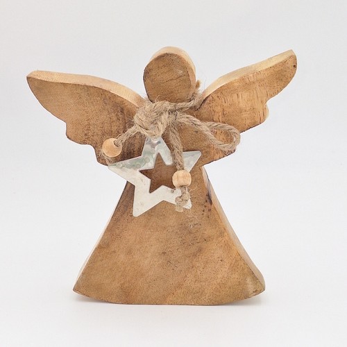 Engel aus mango holz - 15, cm