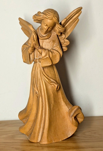 Betender barockengel holzfigur - betender,